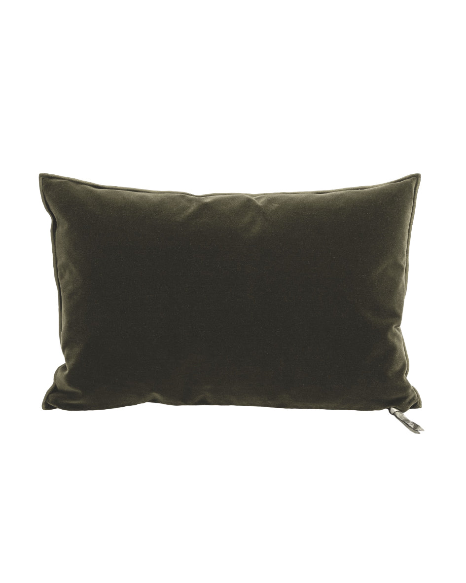 Coussin Vice Versa Velours Palazzo, Kaki, Maison de Vacances