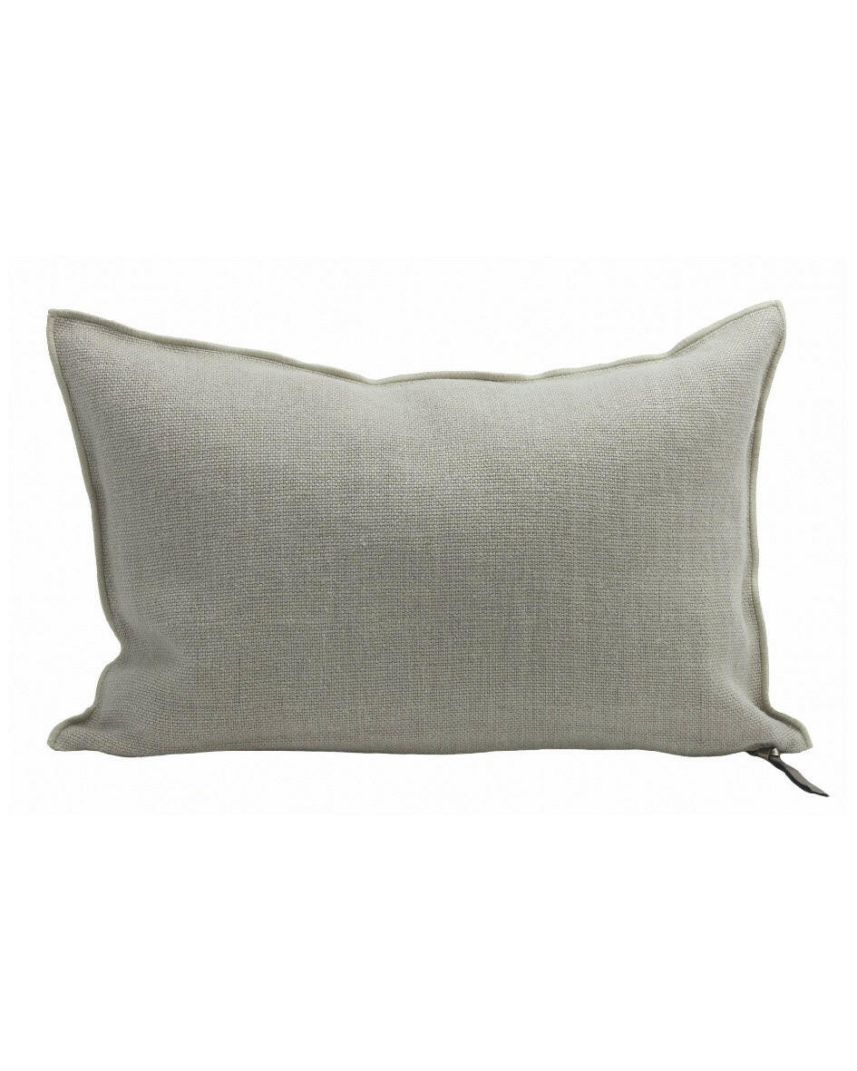Coussin Vice Versa Lin Wabi Sabi Stone Washed Ciment, Maison de Vacances