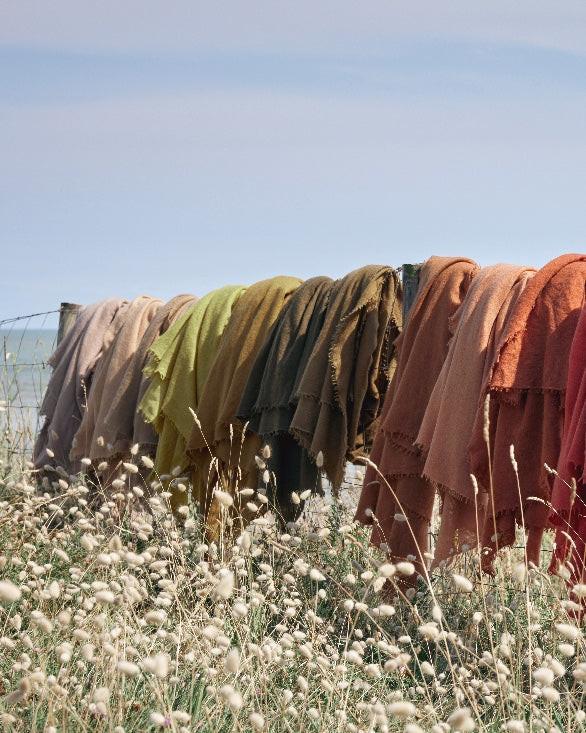 Plaid Châle Frangé Cachemire Maison de Vacances