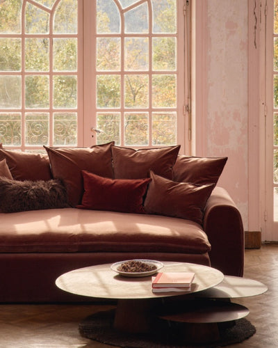 Coussin Vice Versa Velours Palazzo, Tomette, Maison de Vacances