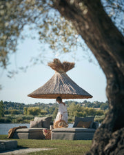 Coussin Vice Versa Toile In & Outdoor Menorca, Ecorce.