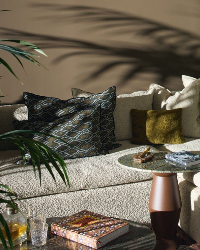 Coussin Vice Versa en toile Lin Wabi-Sabi, Samarkand Bronze, Maison de Vacances 