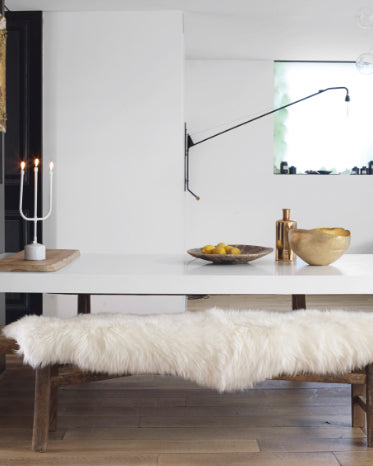 Peau de mouton Islandais, Blanc