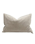 Coussin Vice Versa en Velours Vintage, Ciment