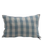 Coussin Vice Versa Lin Lavé Vichy Cottage, Nuage