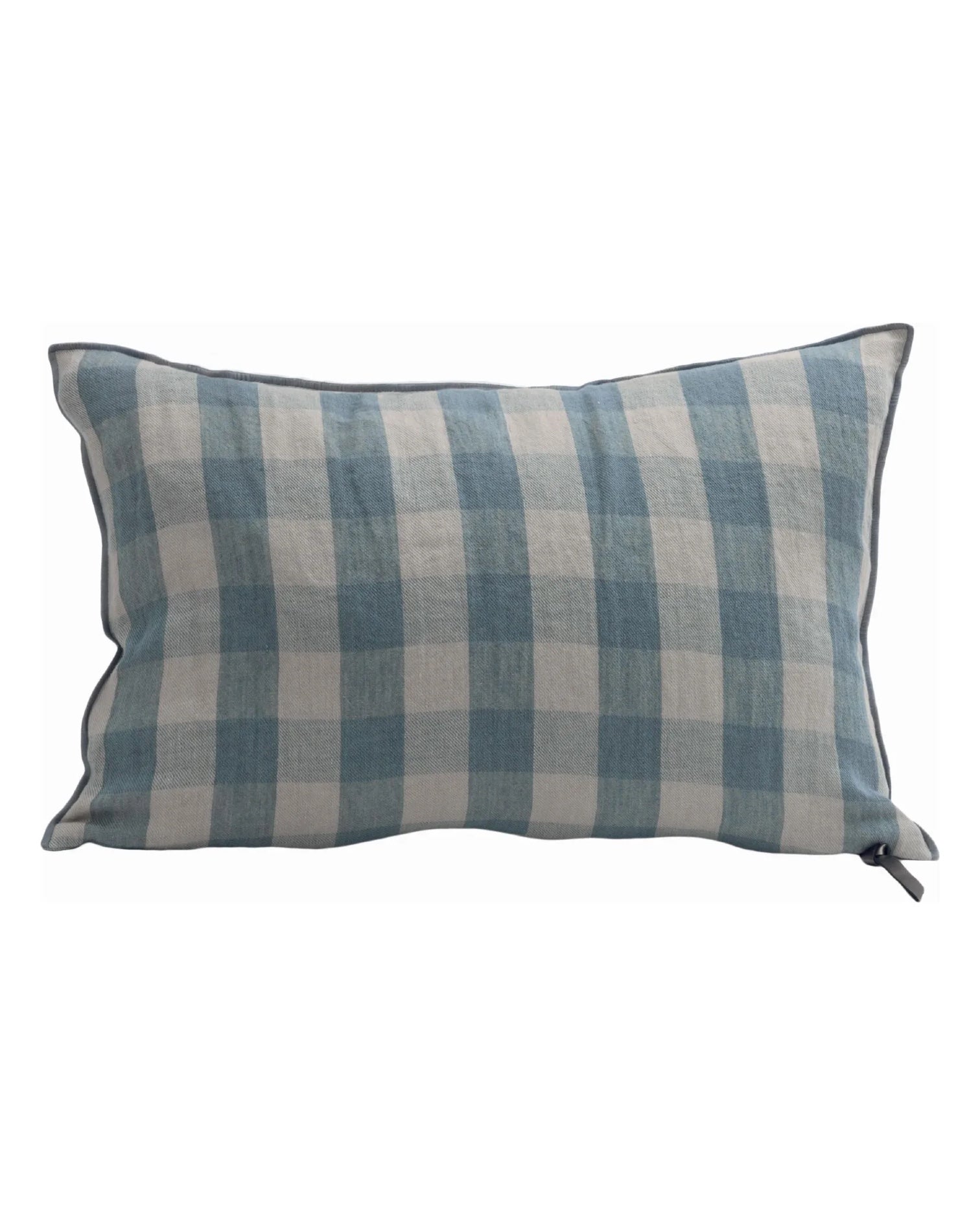 Coussin Vice Versa Lin Lavé Vichy Cottage Nuage, Maison de Vacances 