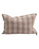 Coussin Vice Versa Lin Lavé Vichy Cottage, Nude