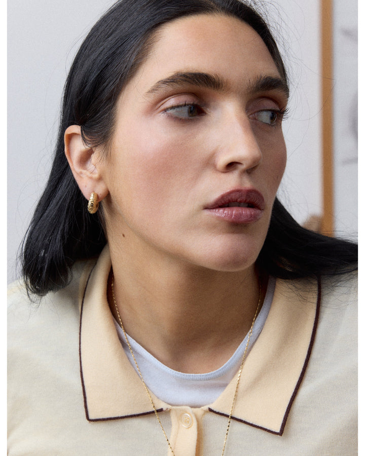 Créoles La Craquelée Ø15 - Louise Damas - Halo Concept