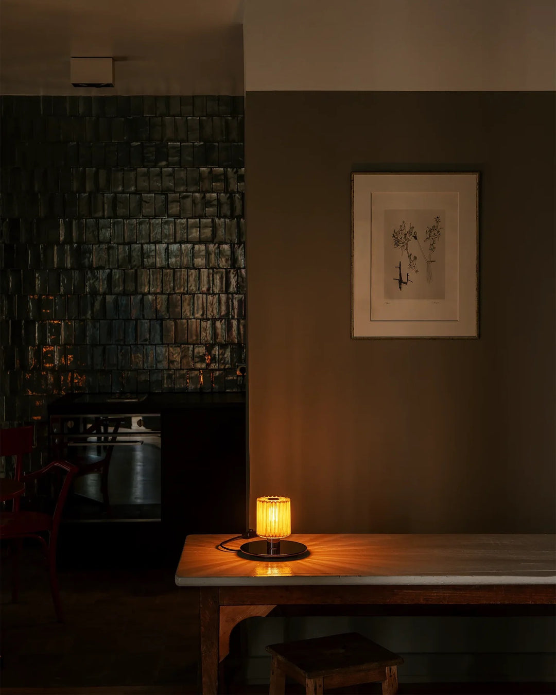 Lampe, In the Sun Table 220, Couleur Noir - Maille Or
