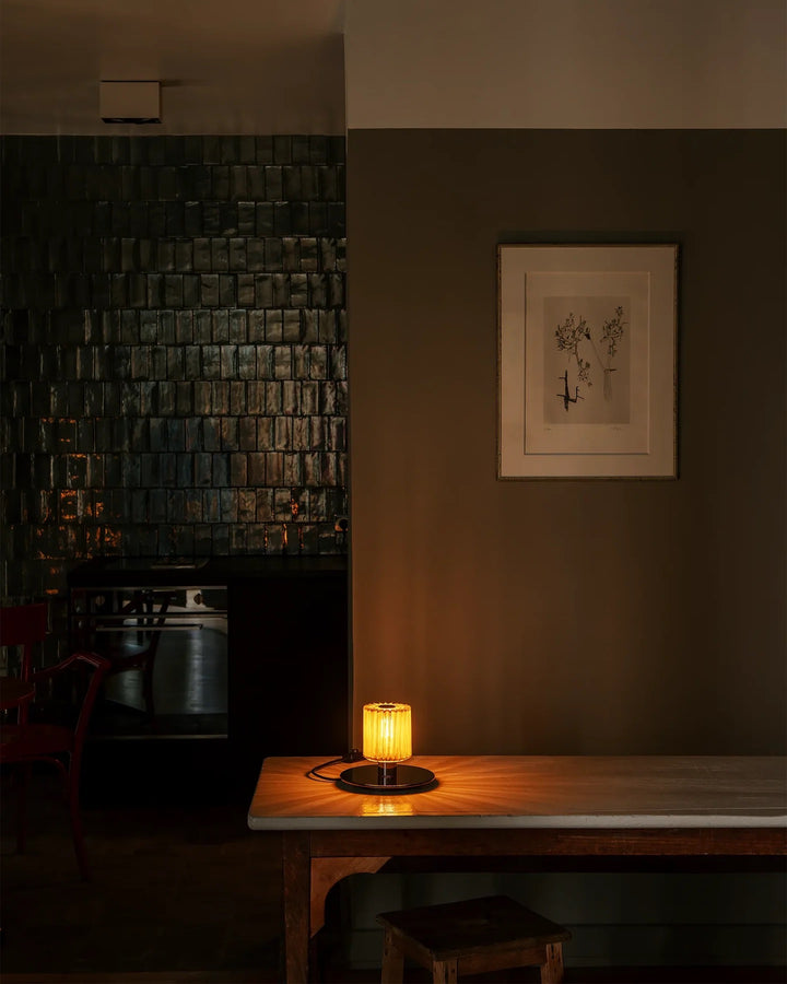 Lampe, In the Sun Table 220, Couleur Noir - Maille Or