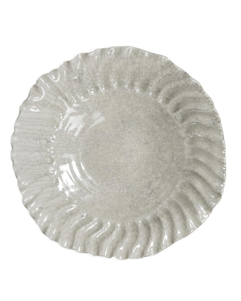 Assiette Creuse XL Dashi Quartz Craquelé en Céramique, Jars