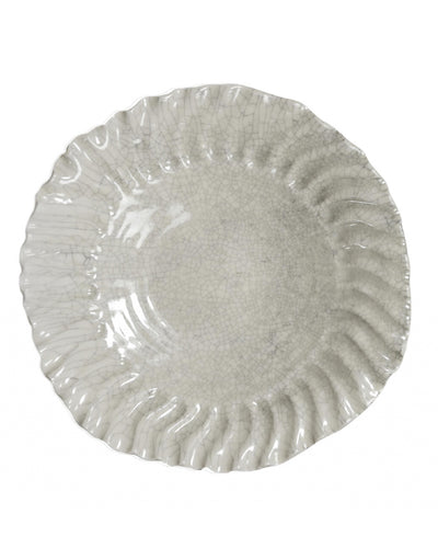 Assiette Creuse XL Dashi Quartz Craquelé en Céramique, Jars