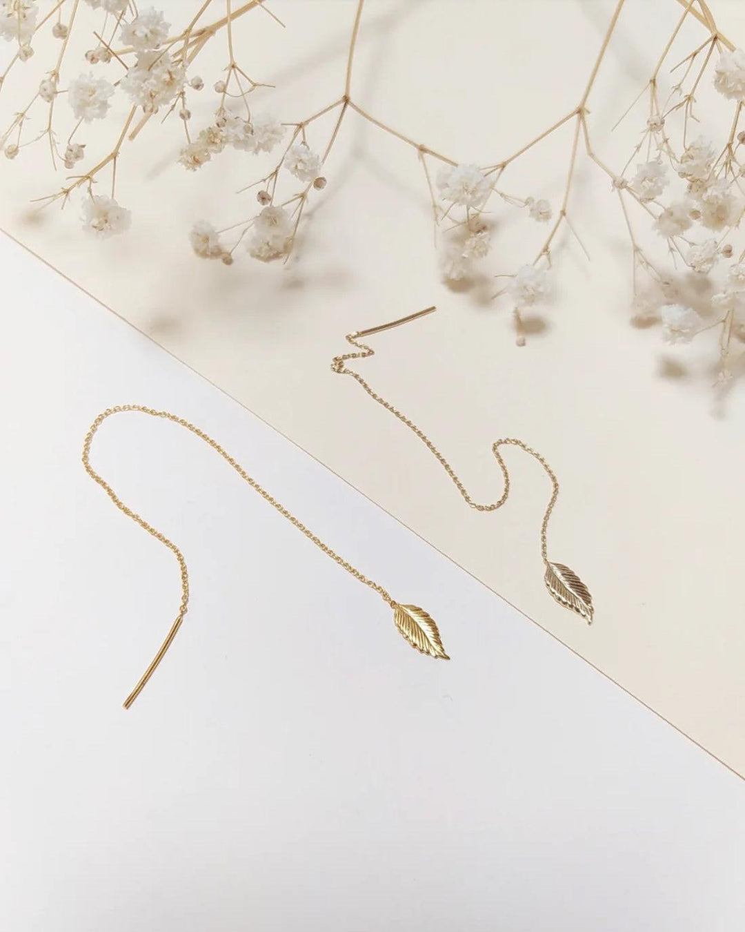 Boucles d'Oreilles, Chaine Feuille, Fabien Ajzenberg