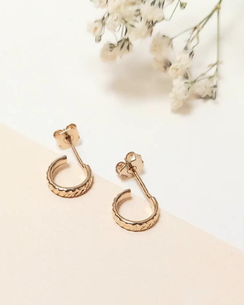 Mini Créoles ouverte strié XXS, Fabien Ajzenberg