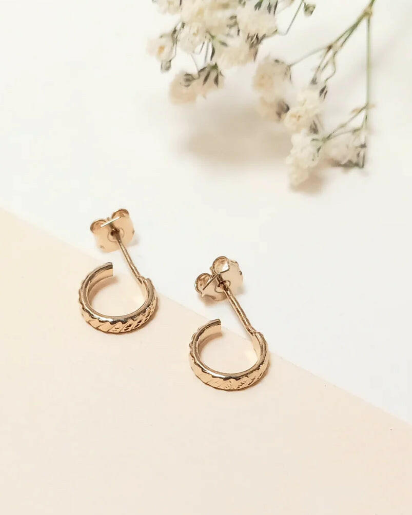 Mini Créoles ouverte strié XXS, Fabien Ajzenberg