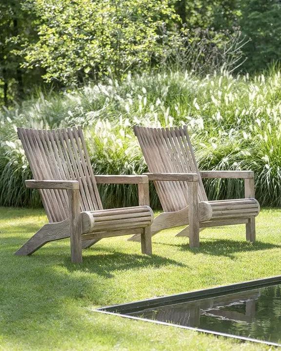 Easy Chair Orso, teck, Gommaire