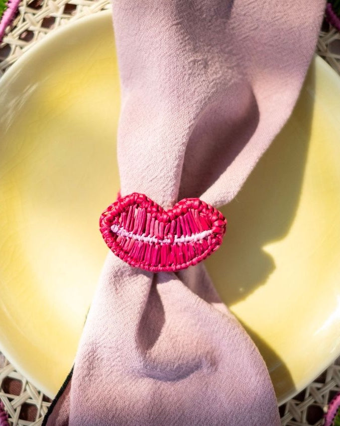 Rond de Serviette, Lips Red, PAO Maison