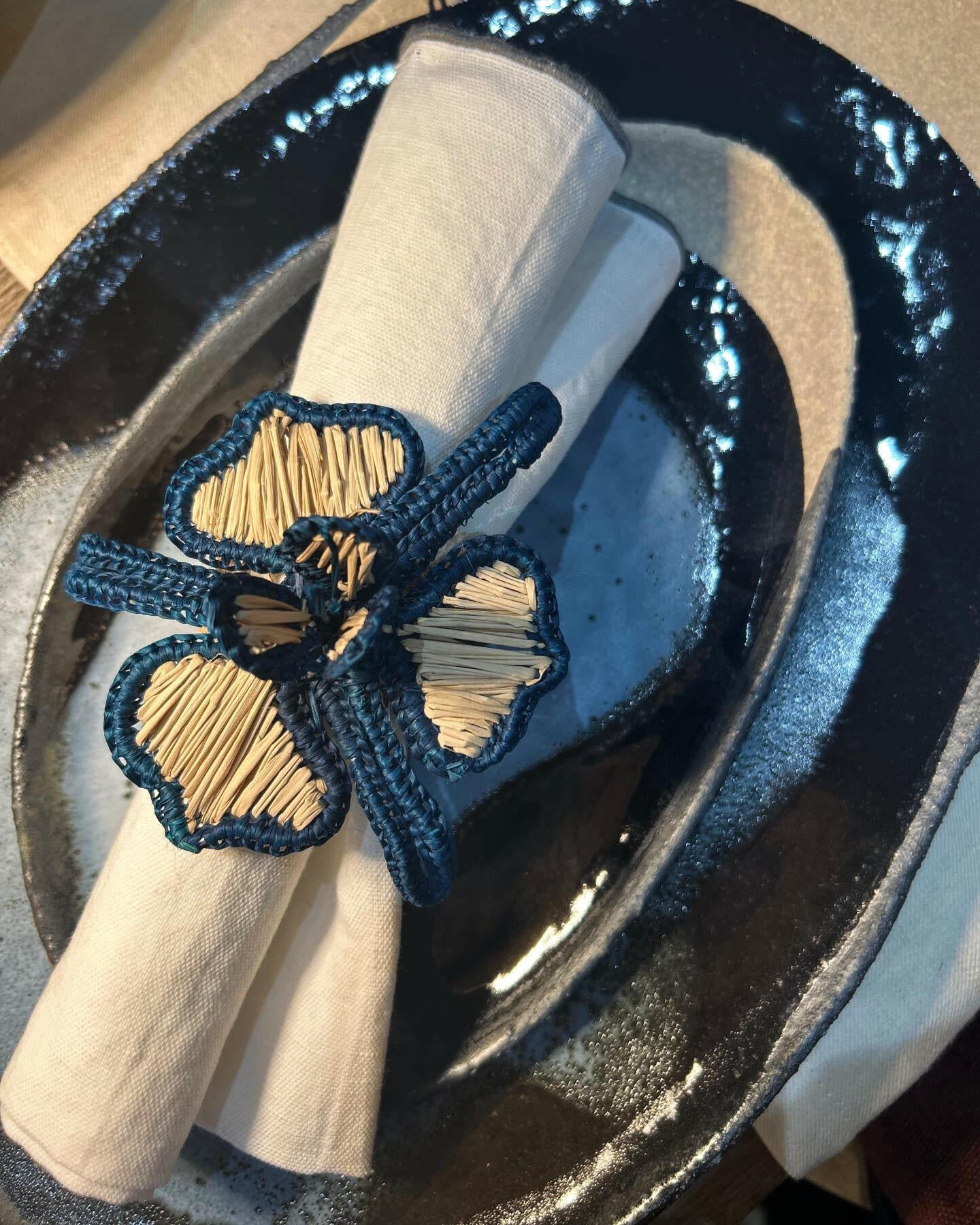 Rond de Serviette, Fleur Bleu, Pao Maison