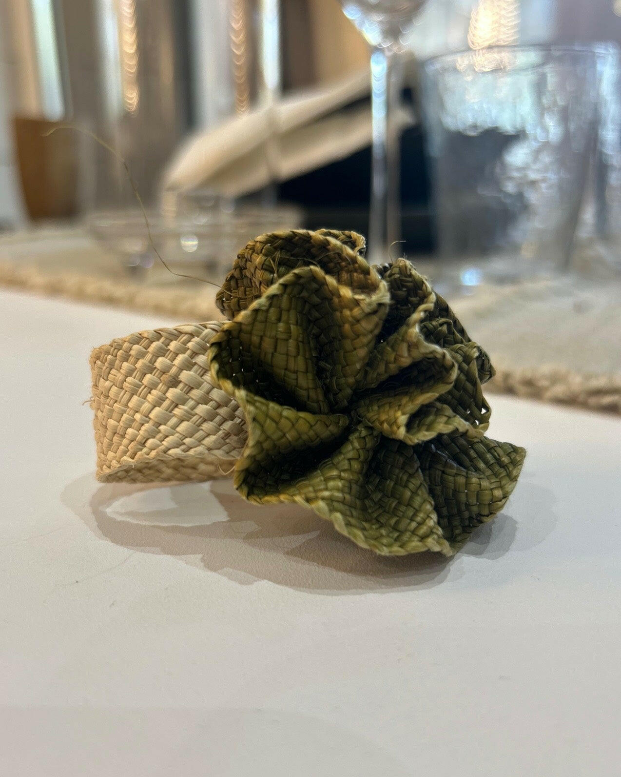 Rond de Serviette, Fleur Kaki, Pao Maison