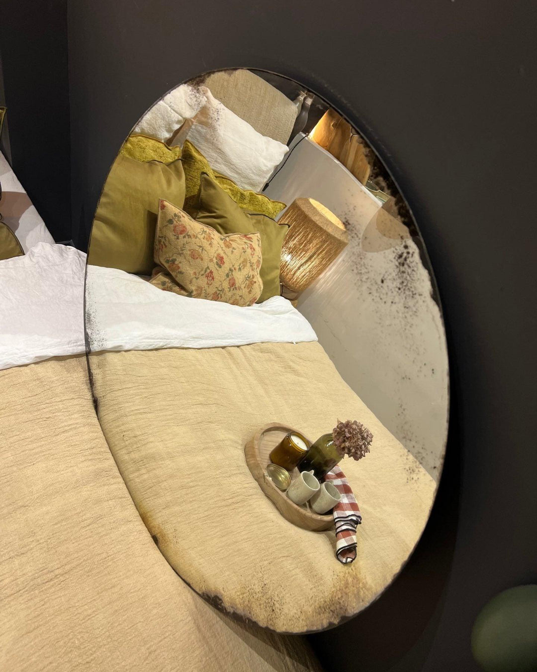 Miroir Alice Gris ø90cm, Slow Design