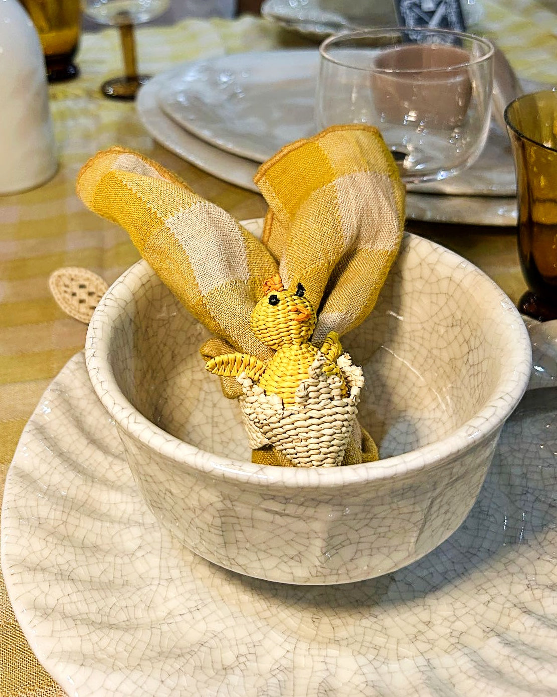 Rond de Serviette, Poussin de Pâques, Pao Maison