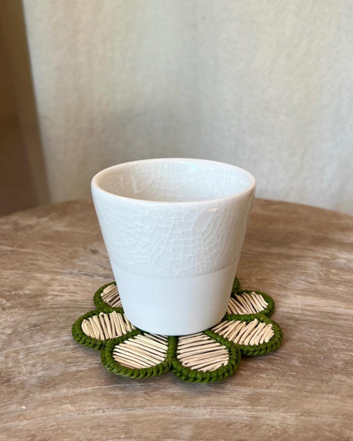 Dessous de verre Daisy vert PAO Maison