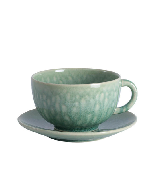 Tasse & Sous Tasse à Thé, Tourron Jade