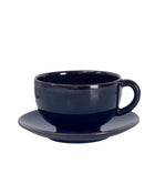 Tea Cup & Saucer L, Tourron Indigo