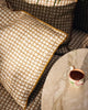 coussin Vice Versa Jacquard Bistrot Ambre