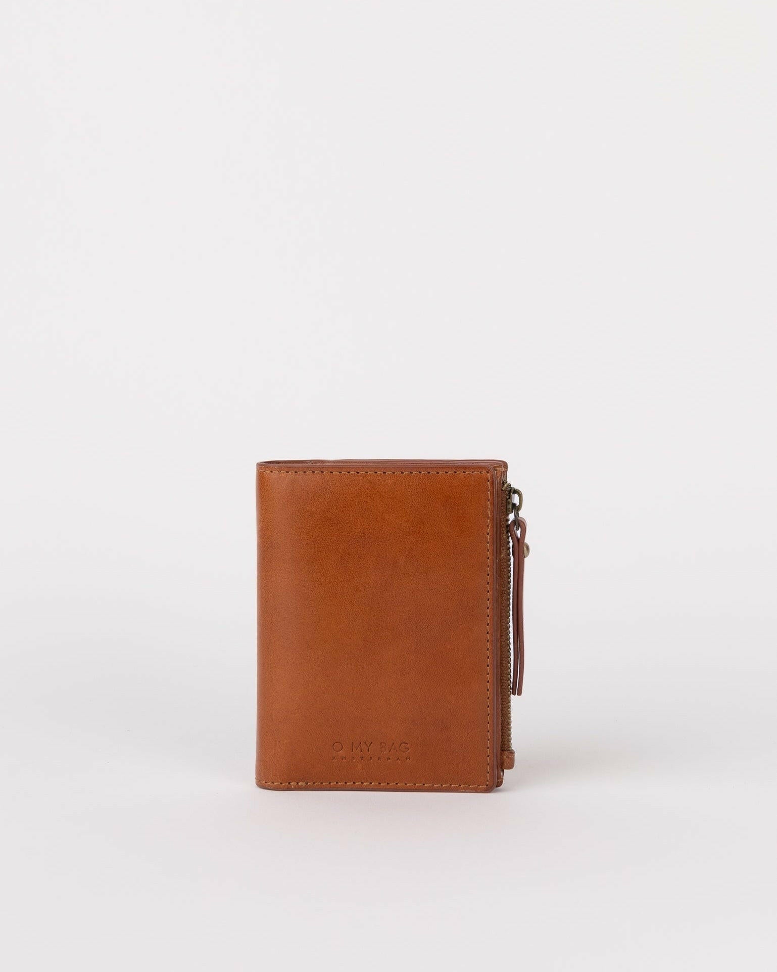 Laura half-moon mini wallet, Cognac