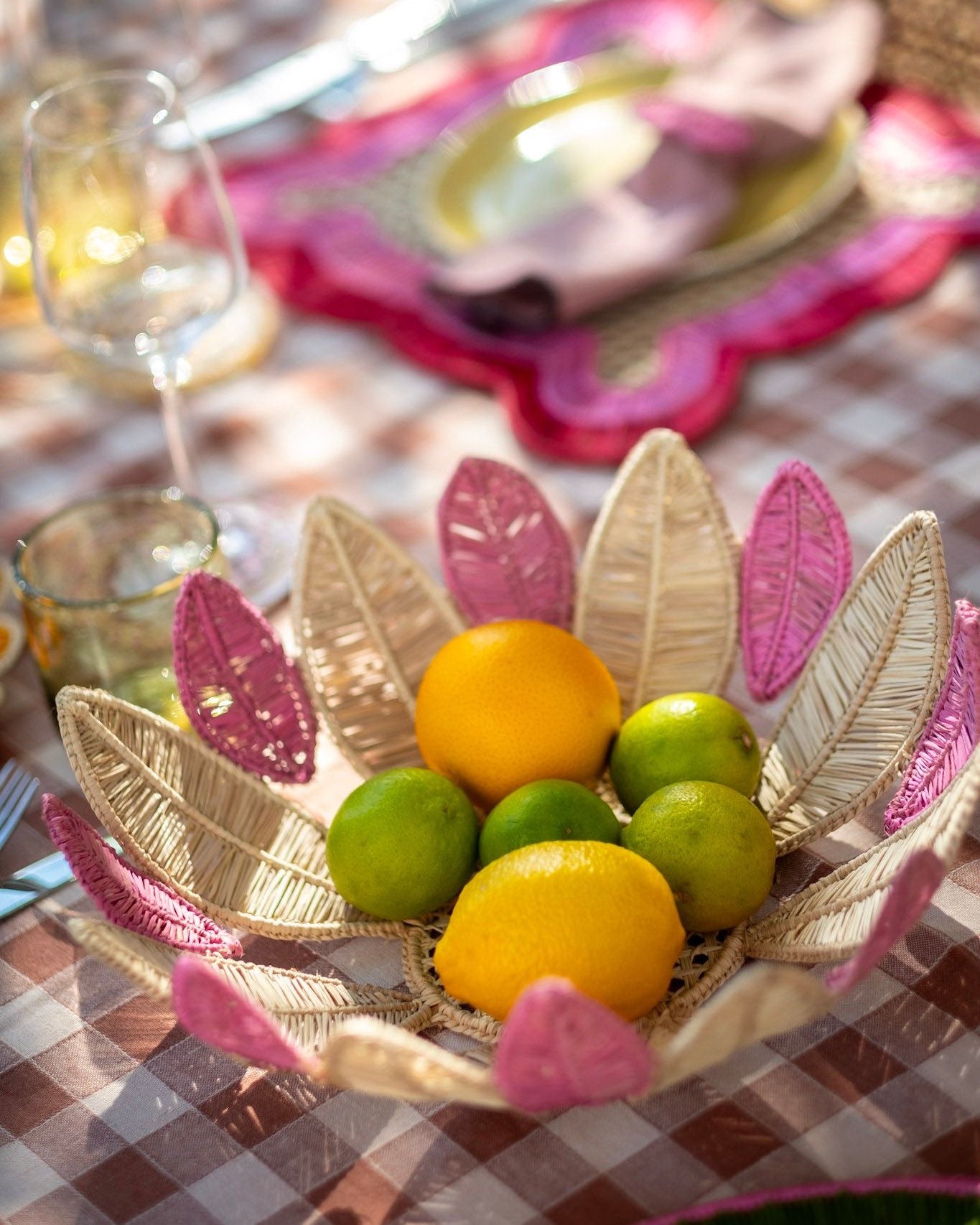Corbeille à fruits, Rose, Pao Maison