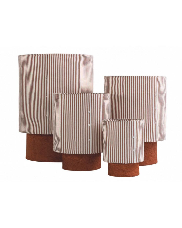 Lampe Kalé Grès Argile  &amp; Toile Portofino Argile, Maison de Vacances 
