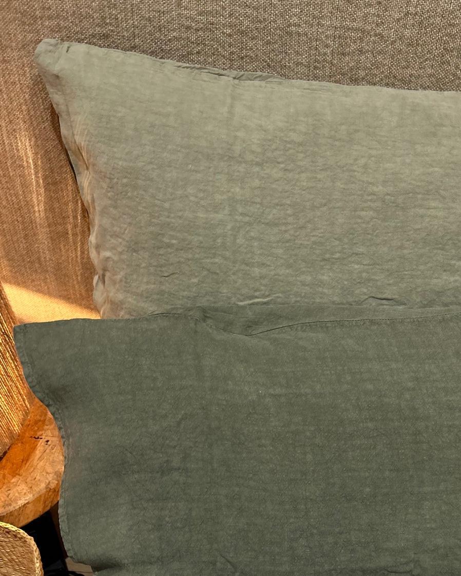 Taie d'oreiller, Kaki, La Draperie Française