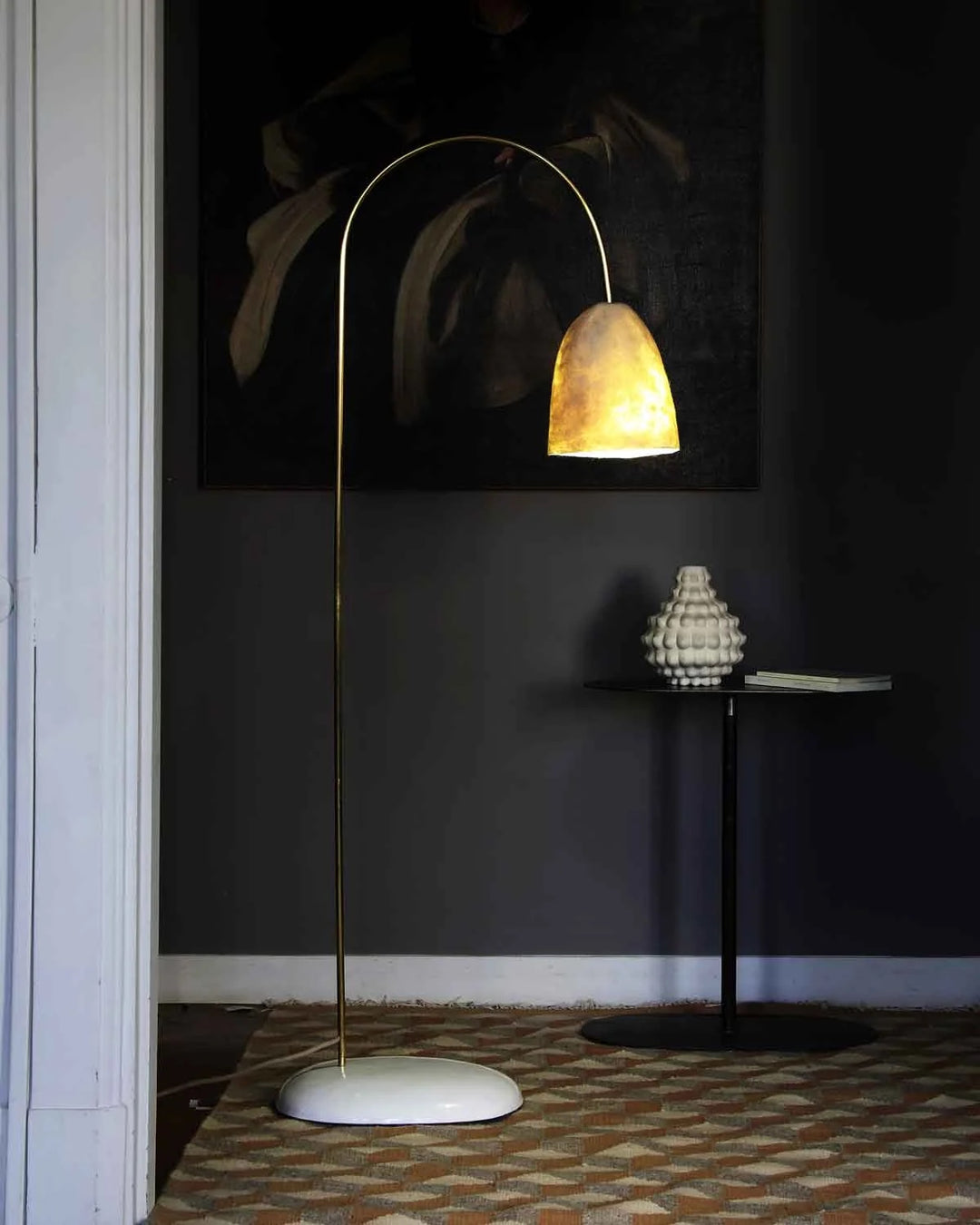 Lampe Q. Po! Paris, détail de la structure et éclairage