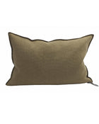 Vice Versa Linen Wabi Sabi Stone Washed Cushion, Bronze