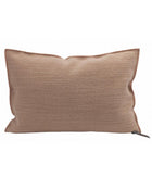 Vice Versa Cushion in Upcycled Belsize Canvas, Amaretto