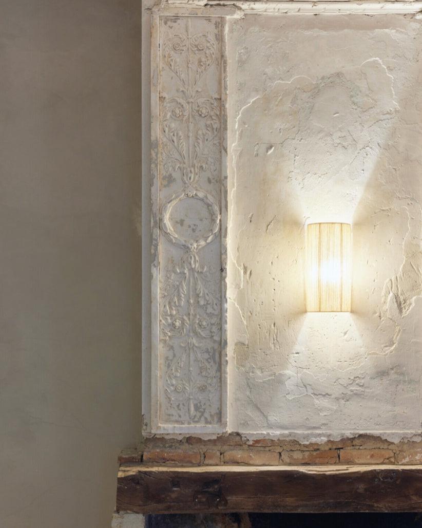 Applique Kalé en fil de laine vierge tendu, S, Ecru.