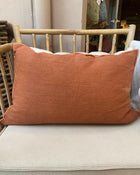 Vice Versa Stone Washed Linen Cushion, Sienna/Bourdon Sienna