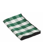 Mimi Vichy Canvas Bourdon Tea Towel, Cactus/Black Bourdon
