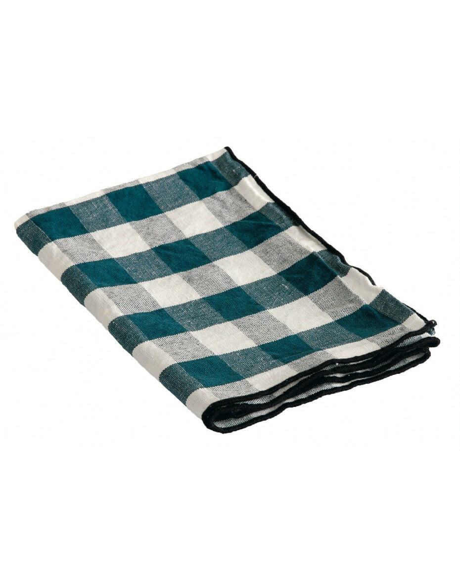 Torchon Bourdon Toile Mimi Vichy, Canard/Bourdon Noir, Maison de Vacances