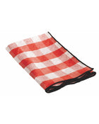 Bourdon Toile Mimi Vichy Tea Towel, Capucine/Black Bourdon