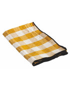 Bourdon Toile Mimi Vichy Tea Towel, Ochre/Black Bourdon