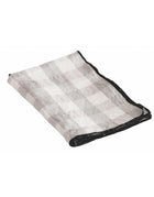 Mimi Vichy Canvas Bourdon Tea Towel, Pearl/Black Bourdon