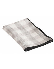 Torchon Bourdon Toile Mimi Vichy, Perle/Bourdon Noir