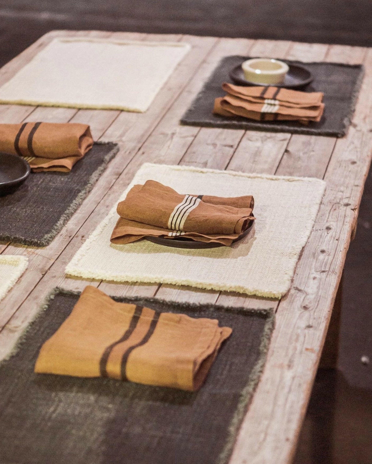 Set de table Jasper Faded Black Libeco