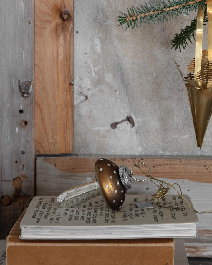 Décoration de Noël, Champignon doré.