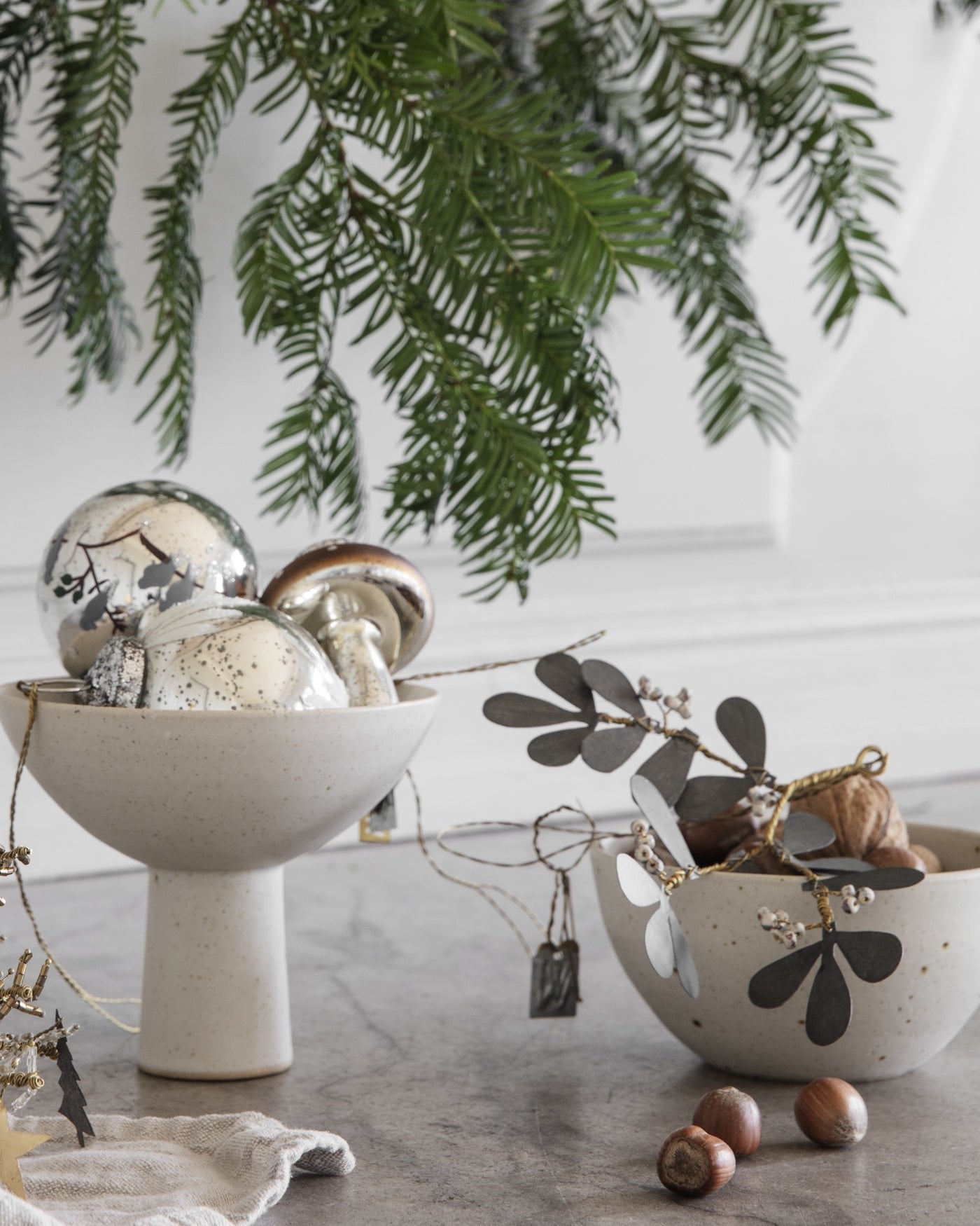 Christmas decoration, Golden mushroom 