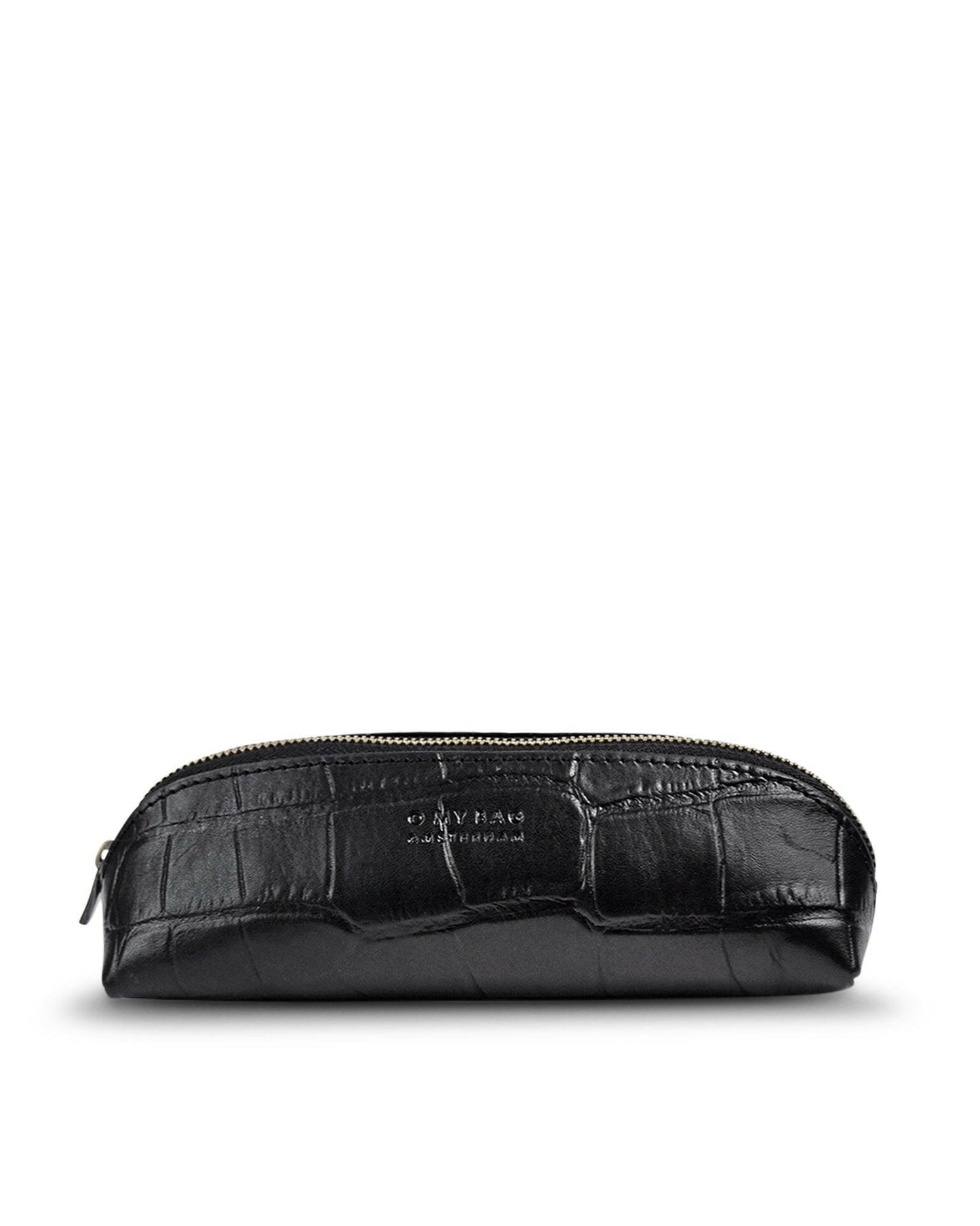 Pencil case Croco, Noir.