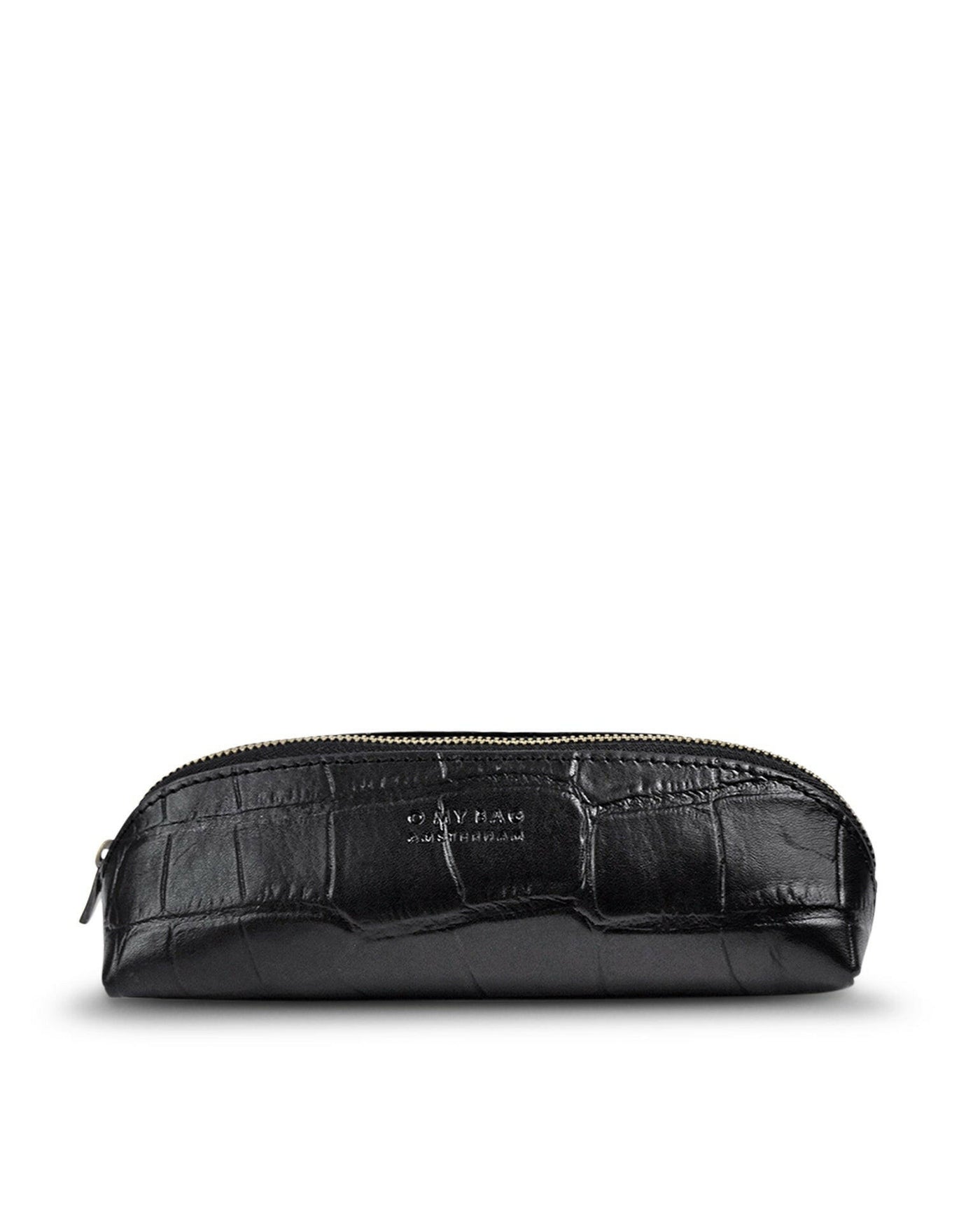 Pencil case Croco, Noir.