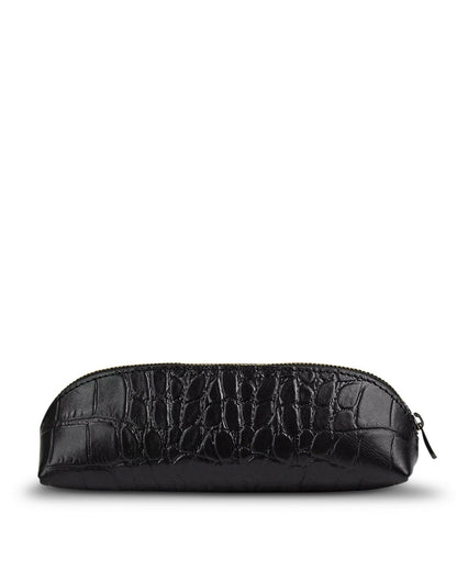 Pencil case Croco, Noir, O My Bag